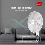 Pigeon Electric Fan Controller Fantastic Pedestal Fan For Home and Office | High Speed Airflow | 7 Blades | 3 Speed Modes | White