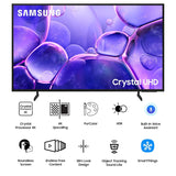 Samsung 138 cm (55 inches) Crystal 4K Infinity Vision Ultra HD Smart LED TV UA55UE84AFULXL