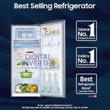 Samsung 183 L, 3 Star, Digital Inverter, Direct-Cool Single Door Refrigerator (RR20H1Y23S8/HL, Silver, Elegant Inox, Single Touch Defrost, )