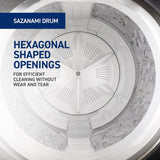 Panasonic 8 Kg Wifi Fully-Automatic Top Loading Smart Washing Machine (NA-F80CH4CRB, Charcoal Inox Grey, 2025 Model, Drynamic Spin)