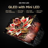 TCL 189 cm (75 inches) 4K UHD Smart QD-Mini LED Google TV 75C72K