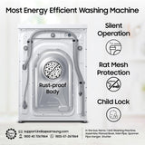 Samsung 8 kg, 5 Star, Digital Inverter, Motor, Fully-Automatic Front Load Washing Machine (WW80T4040CE1TL, Hygiene Steam, White)