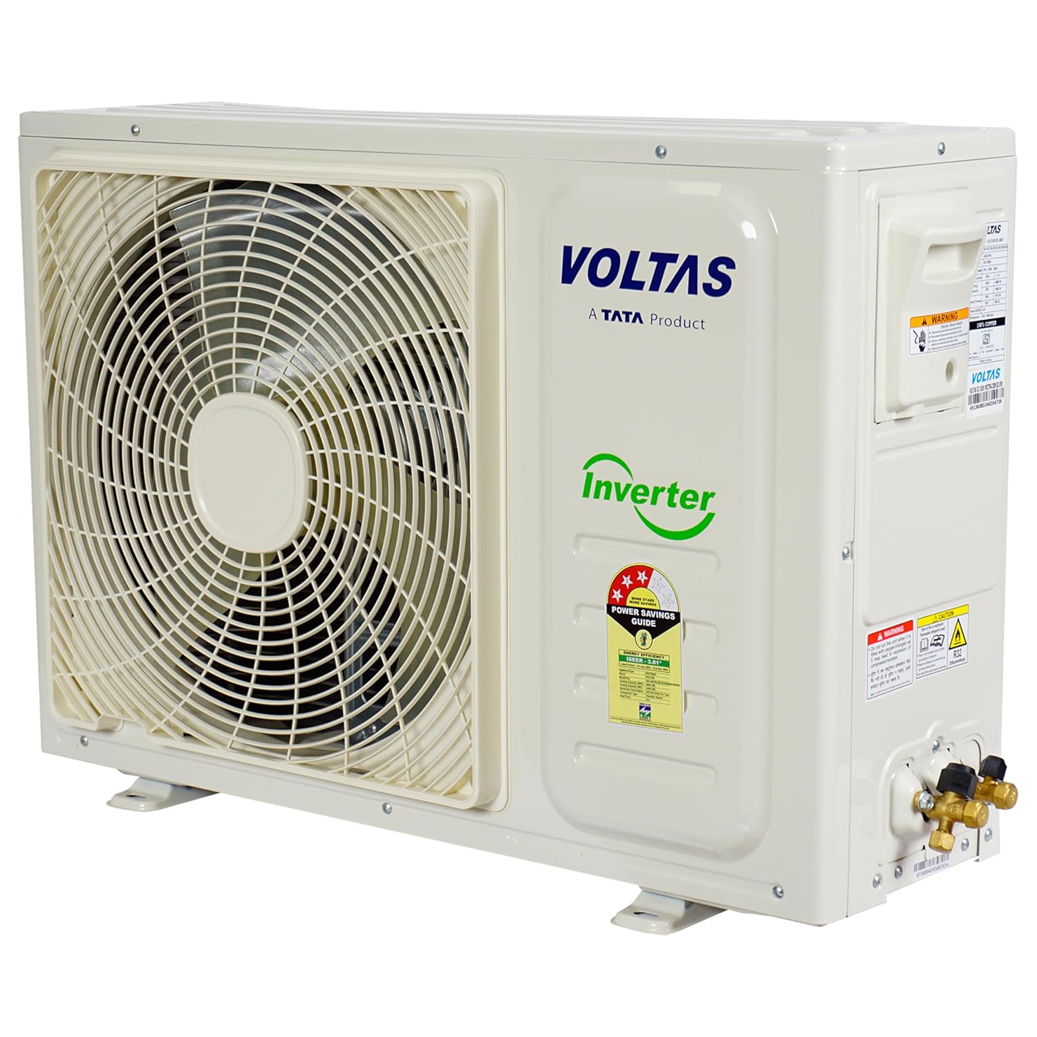 Voltas 1.5 Ton 3 Star Inverter Split AC (Copper, 4-in-1 Adjustable Mode, Anti-dust Filter, 2024 Model, ?183V VECTRA ZEN SILVER, White)
