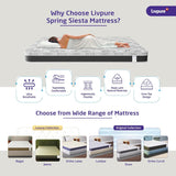 Livpure Smart Siesta Hybrid Orthopedic Spring Mattress | Orthopaedic Nano-Spring System | Euro-Top Design with Plush Quilting for Best-in class comfort | Premium Knitted Fabric | Single 72x36x8 Inches