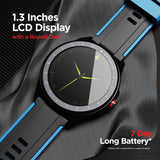 boAt Flash Edition Smart Watch with Activity Tracker, Multiple Sports Modes, 1.3" Screen, 170+ Watch Faces, Sleep Monitor, Gesture, Camera & Music Control, IP68 & 7 Days Battery Life(Galaxy Blue)