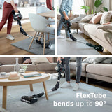 Bosch Unlimited 7 Cordless Vacuum Cleaner with Rechargeable 3.0 Ah Battery and FlexTube, LED Lighting, 10-Year Motor Warranty, in Graphite