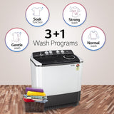 LG 9.5 kg 5 Star Wind jet dry Semi-Automatic Top Load Washing Machine (P955ASGAZ, Dark Gray, Roller Jet Pulsator)