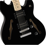 FENDER 0370590506 ( Affinity Series Starcaster, Maple Fingerboard Black) Solid Body Electric Guitar
