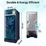 Samsung 189 L, 5 Star, Digital Inverter, Direct-Cool Single Door Refrigerator (RR21D2H259U/HL, Parad