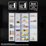 Samsung 653 L, 3 Star, Frost Free, Double Door, Convertible 5-in-1 Digital Inverter, Side By Side AI Enabled Smart Refrigerator with WiFi (RS76CG8003B1HL, Black Matt)