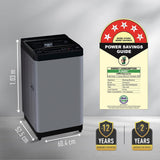 Panasonic 8 Kg Wifi Fully-Automatic Top Loading Smart Washing Machine (NA-F80CH3CRB, Charcoal Inox Grey, Drynamic Spin)