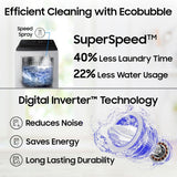 Samsung 8 Kg, Eco Bubble Technology with Super Speed, Soft Closing Door, Fully-Automatic Top Load Washing Machine (WA80BG4545BYTL, Lavender Gray)