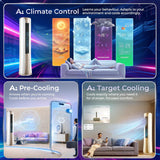 Haier Spartan AI 2.0 Ton Tower AC HTA24S-GAI3NB-I 6400W cooling capacity