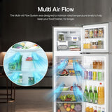 LG 272 L 3 Star Frost-Free Smart Inverter Compressor Double Door Refrigerator (GL-S312SPZX, Shiny Steel, Convertible & Multi Air Flow Cooling)