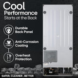 LG 380 L 3 Star Frost-Free Smart Inverter Double Door Refrigerator (GL-S412SPZX, Shiny Steel)