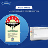 Carrier 2 Ton 5 Star AI Flexicool Inverter Split AC (CAI24ES5R34F1,White)