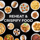 Pigeon 20L Nano Wave Solo Microwave Oven | 700 Watts | 5 power levels (Re-Heat, Pop, Cook, Steam, Defrost - SKSMWO20L) | Black