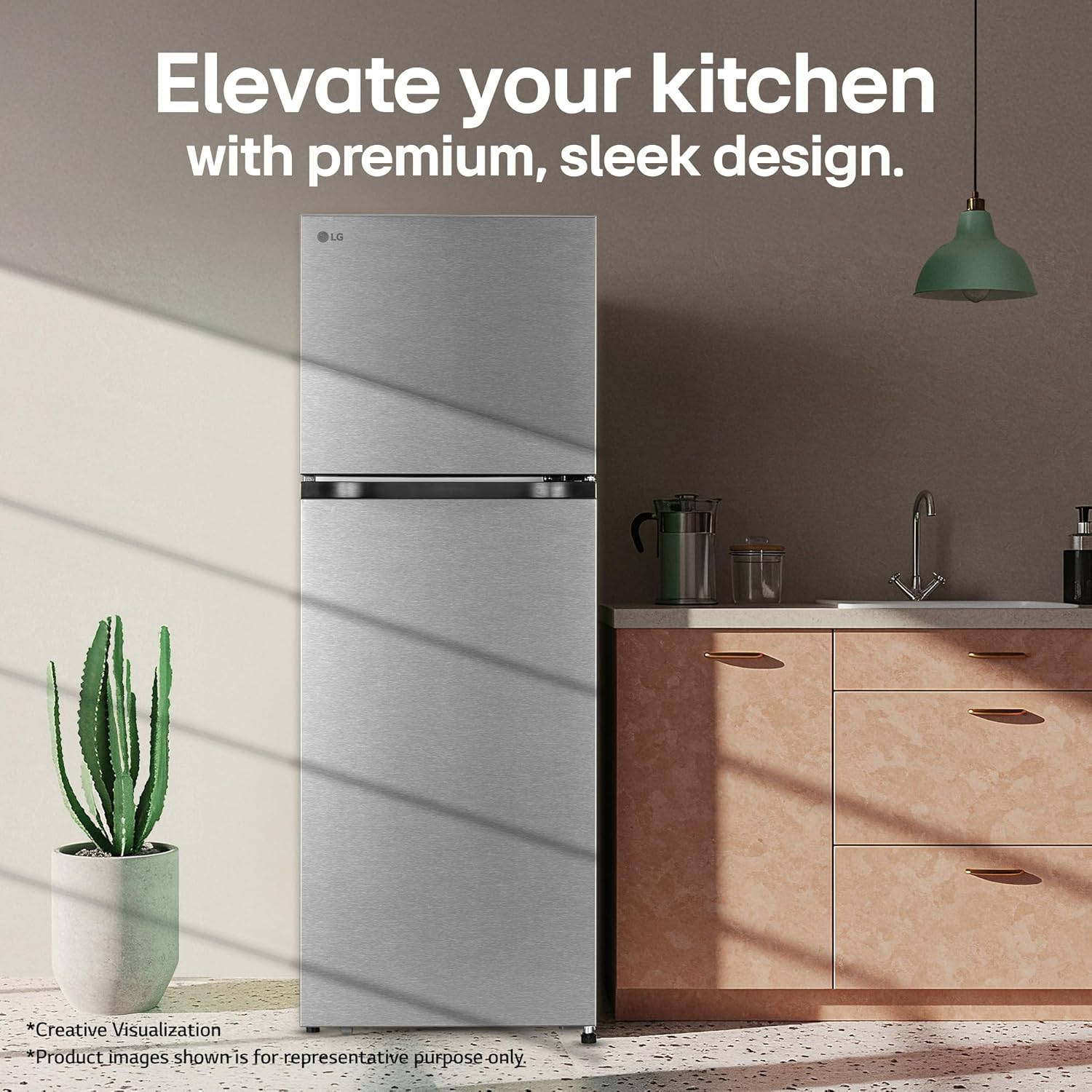 LG 251 L, 2 Star, Frost-Free Smart Inverter Double Door Convertible Refrigerator (GLT2526XWDS, Dazzle Steel, Multi Air Flow Cooling, Smart & Dairy Mode, Convertible Space for More Storage, 2026 Model)