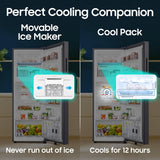 Samsung 256 L, 3 Star, Bespoke AI, Convertible, Digital Inverter Frost Free Double Door Refrigerator (RT80H30U3THL, Silver, Refined Inox, 2026 Model)