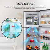 LG 322 L 3 Star Frost-Free Smart Inverter Double Door Refrigerator (GL-S342SDSX, Dazzle Steel, Convertible with Express Freeze)