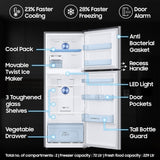 SAMSUNG 301 L Frost Free Double Door 3 Star Convertible Refrigerator with Digital Inverter, Convertible 5-in-1 and Display(Dents and Scratches)