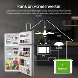 LG 380 L 3 Star Frost-Free Smart Inverter Double Door Refrigerator (GL-S412SPZX, Shiny Steel)