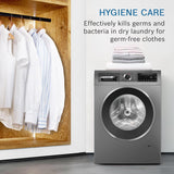 Bosch 10.5/6 KG Inverter Fully Automatic Front Load Washer Dryer (2023 Model, WNA2E4U1IN, 1400 RPM, 14 Wash Programs, LED touch display, Wash & Dry in 60 Mins, Cast Iron Grey)