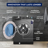 Electrolux 8kg 5 Star Front Load Washing Machine, AutoSense Technology, Full Load Vapour Wash, Hygienic Care, Woolmark, EcoInverter Motor, UltimateCare 500, EWF8024R5SB, Dark Silver