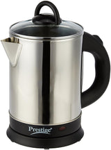 Prestige 1.7 Litres Electric Kettle(PKGSS 1.7)|1500W |Silver and Black | 1.7 Litres | Stainless Steel| Automatic Cut-off | Wide Mouth | Power Indicator | Single-Touch Lid Locking