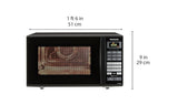 Panasonic 27L Convection Microwave Oven(NN-CT645BFDG,,Black Mirror, 360° Heat Wrap, Magic Grill)