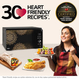 LG 32 L Scan to Cook Wi-Fi Enabled Charcoal Convection Healthy Microwave Oven (MJEN326UIW, Black)