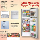 LG 251 L, 1 Star, Frost-Free Smart Inverter Double Door Refrigerator with Smart Mode (GLT2516WWPZ, Shiny Steel, Multi Air Flow Cooling with Max Fresh Zone, 2026 Model)