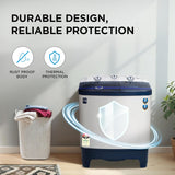 Midea 7 kg Semi Automatic Top Load Washing Machine Blue, White (MWMSA070PPG(BW))