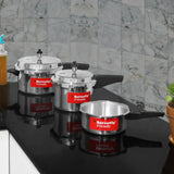 Butterfly Aluminium Pressure Cooker 2 L, 3 L, 5 L Outer Lid Pressure Cooker
