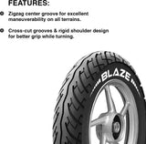 JK TYRE 1S15290010530JA210BLAZE BA21 90/100-10 Front & Rear Two Wheeler Tyre
