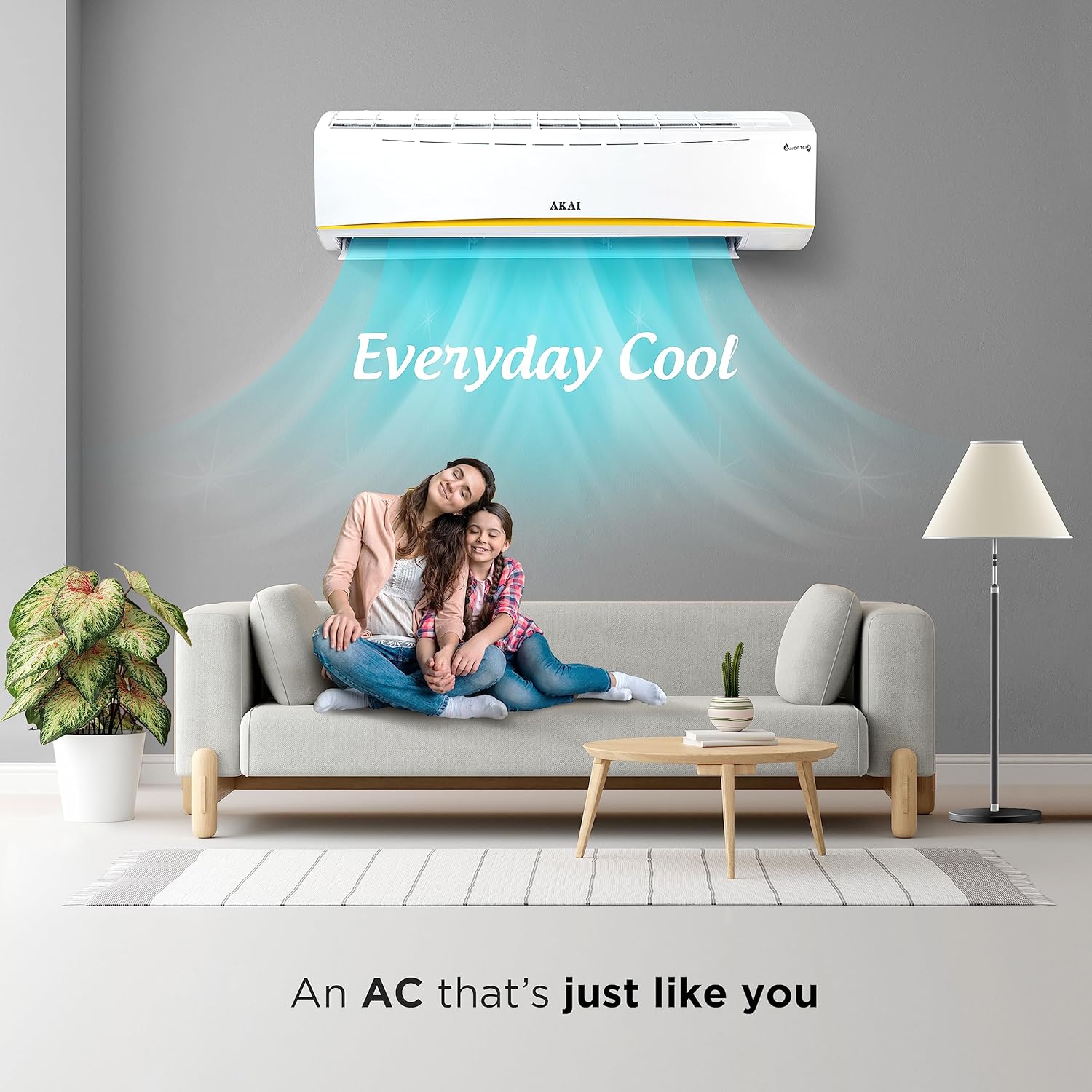 Akai 1.5 Ton 5 Star Split Inverter AC (100% Copper, AKSI-185MQE, White)  Seal Packed Brand New With One year comprehensive Five year PCB and 10 year compressor warranty