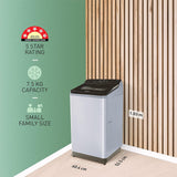 Panasonic 8 Kg Wifi Built-In Heater Fully-Automatic Top Loading Smart Washing Machine (NA-F80V10CRB, Silver)