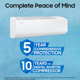 Samsung 1.5 Ton 3 Star AI Inverter Smart Split AC (WiFi, Energy Saving, Voice Control, Powerful Cooling, Copper, Digital Inverter, 4 Way swing, 5 Step Convertible, BESPOKE AI AR50F18D1LHNNA)