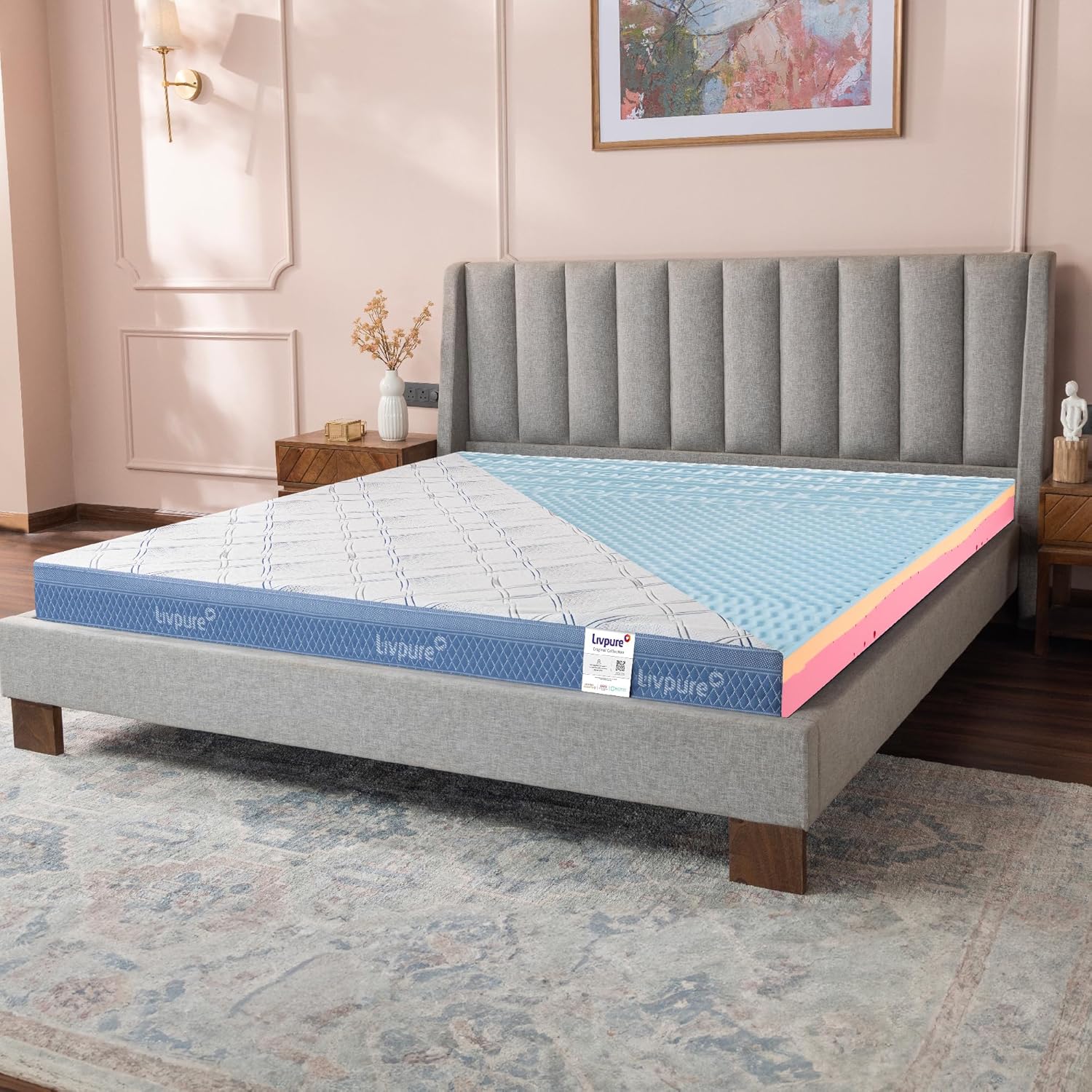 Livpure ORTHO King Size Mattress 72x70x6