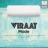 LG 1 Ton 4 Star DUAL Inverter Split AC TS-Q13JNYE, White)