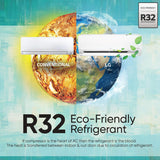 LG 1 Ton 4 Star DUAL Inverter Split AC TS-Q13JNYE, White)