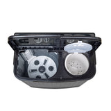 Midea Washing Machine Twin Tub 10 Kg, See Through Glass Lid, Soft Close(MWMSA100GPG(KG)