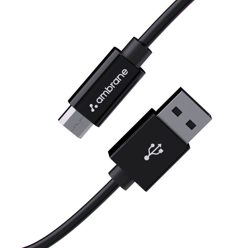 Ambrane Micro USB Cable 1M ACM-R1A2 Blk