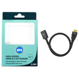 BPL HDMI 2.0 EXTENDER 0.5M BRAIDED BHDMI301