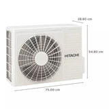 Hitachi 2025 Model 1.5 Ton 3 Star Split Inverter AC with 5000W cooling Capacity without kit model (RSM318HFEOBWL/ CSM318HFEOBWL/ ESM318HFEOBWL, White Gold)