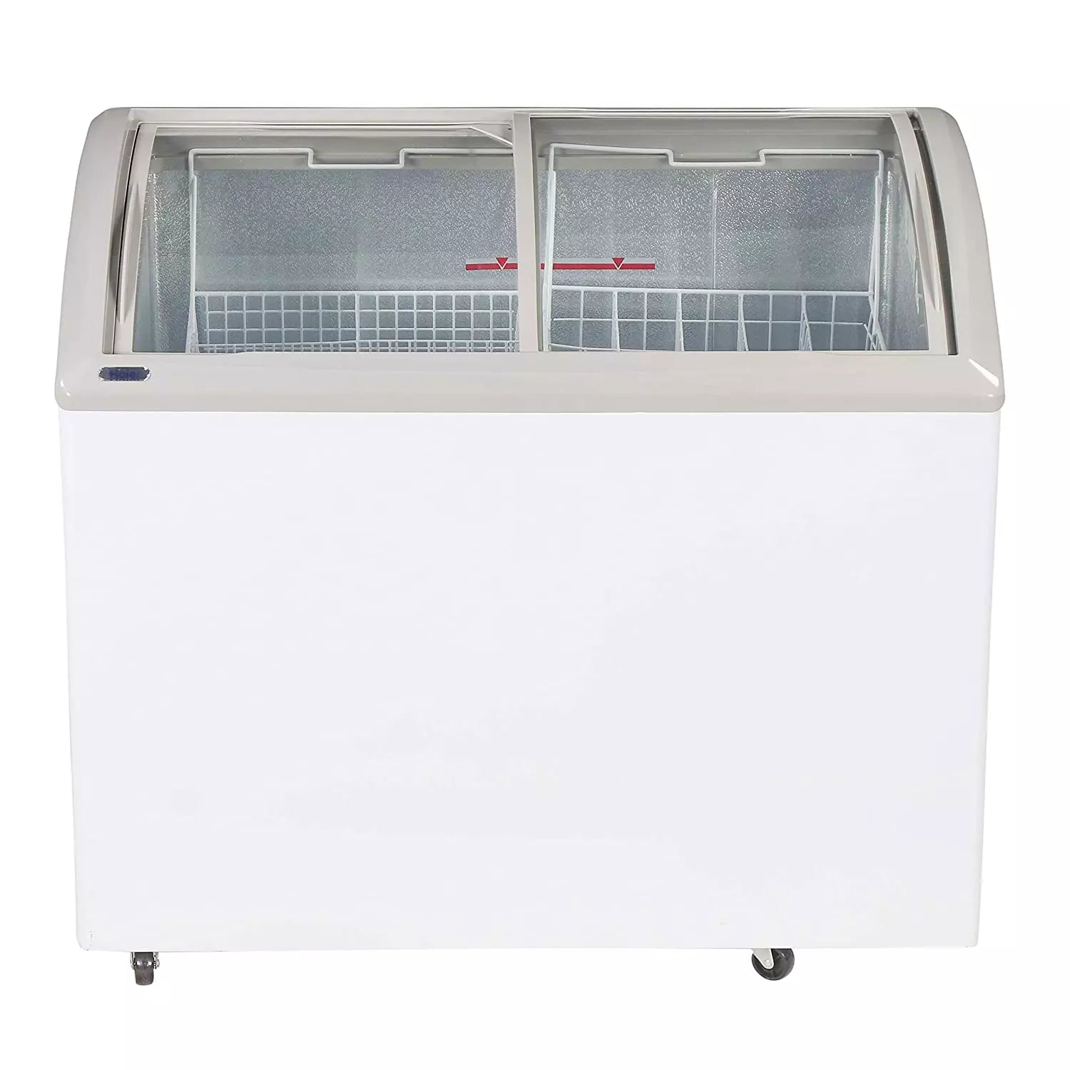 Haier 300 L Double Door Non Convertible Flat Glass Top Deep Freezer HFC-300GM5