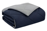 Livpure Comforter-Navy Blue-steel grey-Single:56x86 LSH-CFT-CFN111