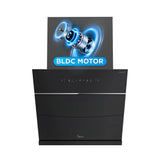 Midea Kitchen Chimney with 1800 m3/hr air suction, Slant, BLDC Motor, 60 CM with WiFi, Intelli Auto Clean, Multi Speed Control, MH60J63ET25BF