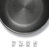 Arttdinox Stellar Stainless Steel Triply Frypan with Lid 26cm | Non-Stick Frying Pan with Etched PTFE Coating | Induction & Gas Compatible by Jindal Stainless