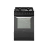KAFF 60 Litres 4 Burner Cooking Range with Electric Oven (KAB60, Black)